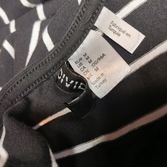 H&m Divided Striped Semi Off Shoulder Top - Picture 3 of 3